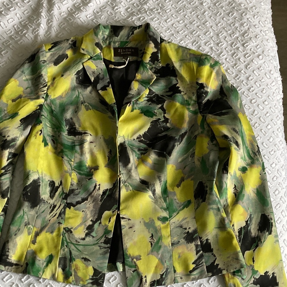 Women's Yellow Floral Jacket